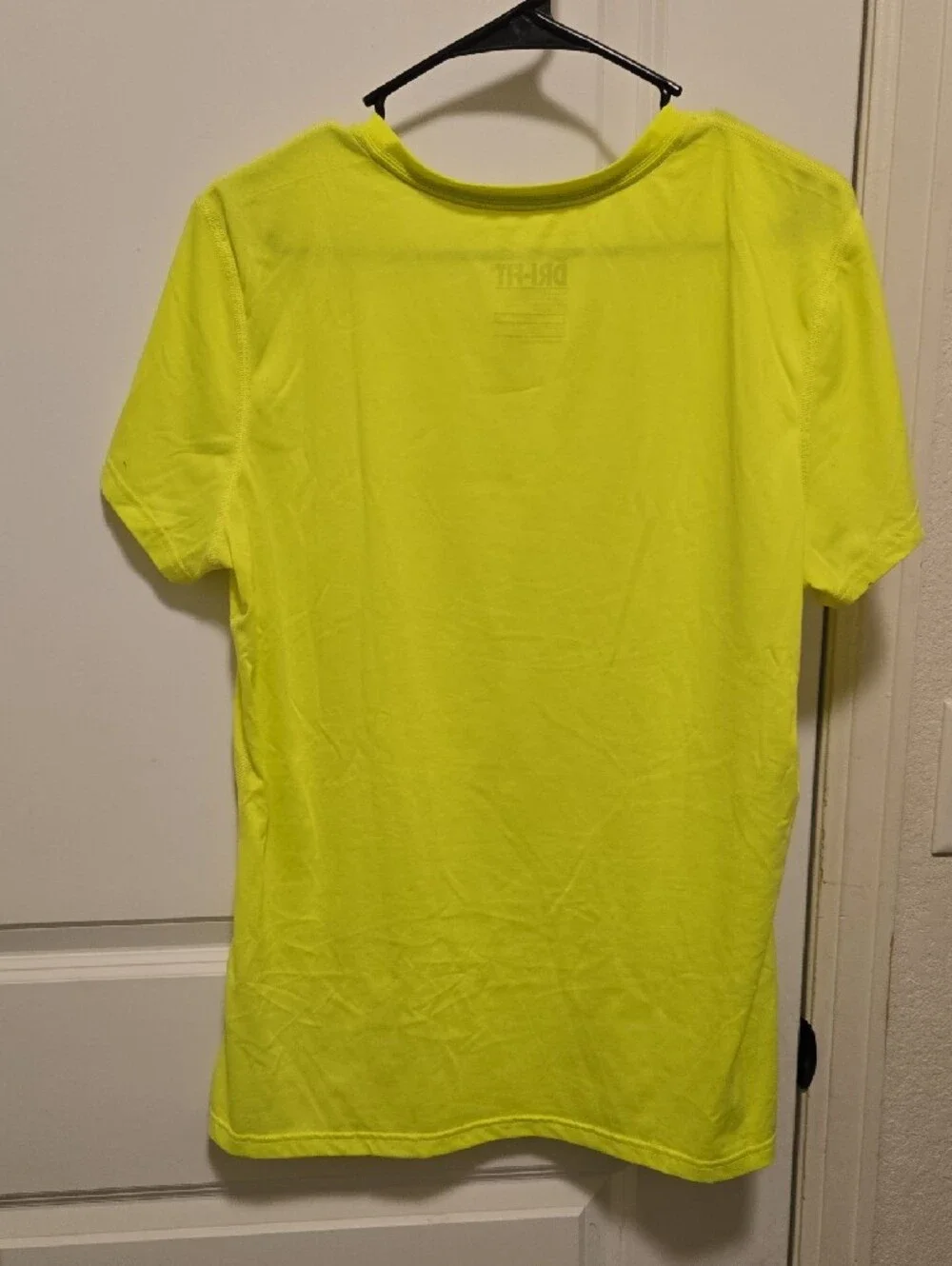 Nike Women's Dri-FIT V-Neck Tee in Neon Yellow
